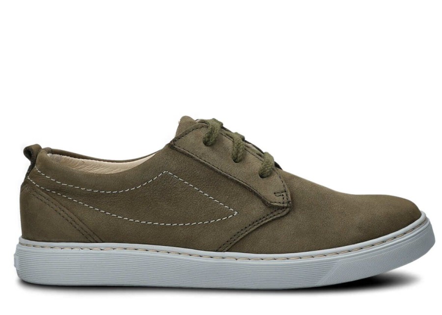 Buty Damskie Nagaba Skorzane | Polbut Nagaba 033 Samuel Skorzany Khaki