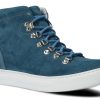 Buty Damskie Nagaba Skorzane | Trzewik Nagaba 019 Jeans Welur Skorzany Jasny Niebieski / Jeans