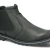 Buty Meskie Nagaba | Trzewik Meski Nagaba 429 Tlcz Rustic Skorzany Czarny