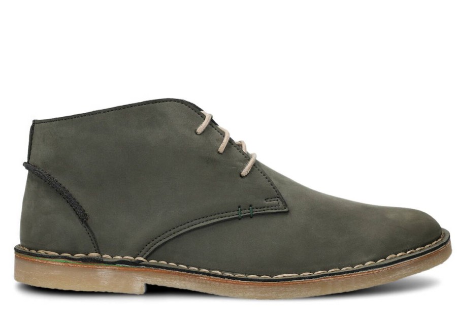 Buty Meskie Vegan Zimowe | Trzewik Meski Nagaba 422 Nubuk Vegan Khaki