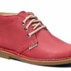 Buty Damskie Nagaba Skorzane | Trzewik Nagaba 074 Rustic Skorzany Czerwony