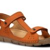 Buty Damskie Nagaba Skorzane | Sandaly Damskie Nagaba 306 Pomarancz Campari Skorzany Pomaranczowy