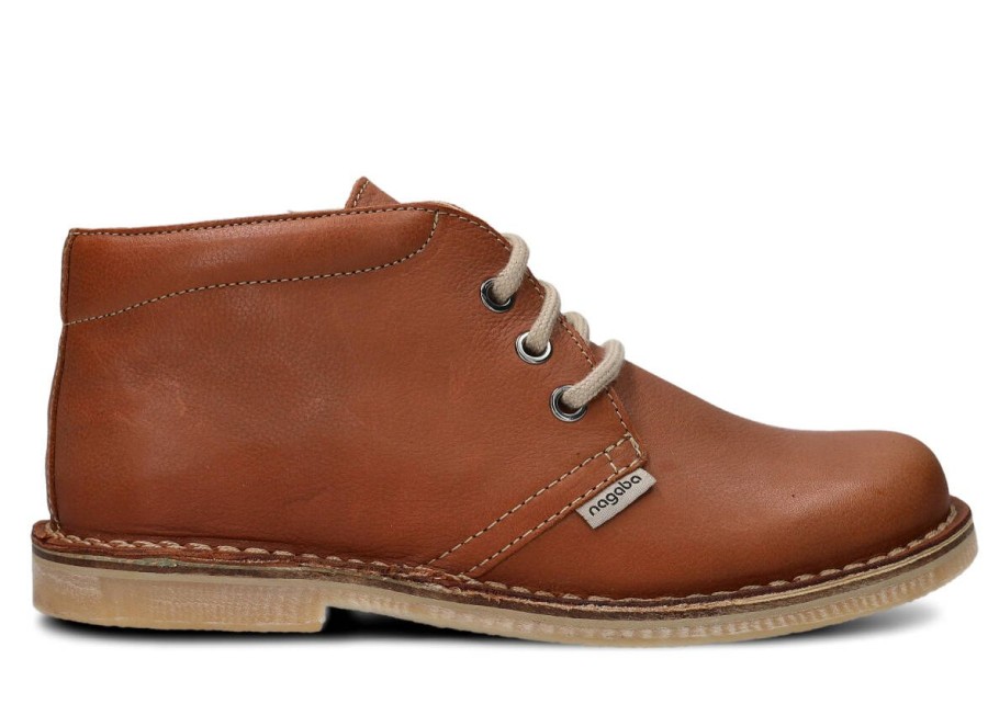 Buty Meskie Nagaba Skorzane | Trzewik Meski Nagaba 075 Rustic Skorzany Rudy