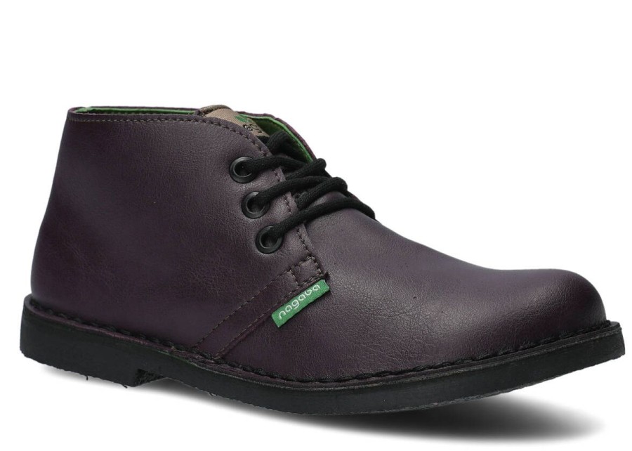 Buty Damskie Vegan Zimowe | Trzewik Nagaba 082 Cross Vegan Fiolet