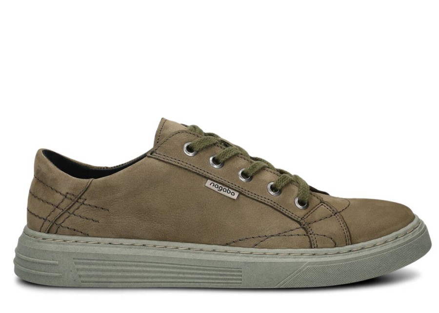 Buty Meskie Nagaba Skorzane | Polbut Meski Nagaba 412 Samuel Skorzany Khaki