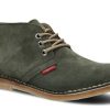 Buty Damskie Nagaba Skorzane | Trzewik Nagaba 082 Welur Skorzany Khaki