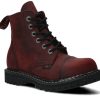 Buty Damskie Nagaba Skorzane | Glany Nagaba 6H Crazy Skorzany Bordo