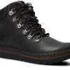 Buty Damskie Nagaba Turystyczne | Trzewik Trekkingowy Nagaba 281 Rustic Skorzany Czarny