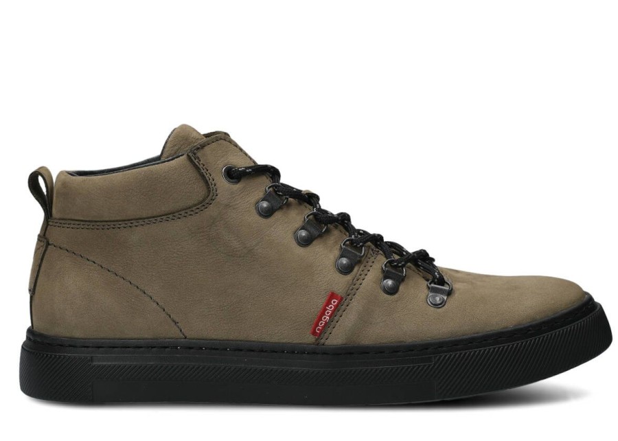 Buty Meskie Nagaba Skorzane | Trzewik Meski Nagaba 4181 Samuel Skorzany Khaki