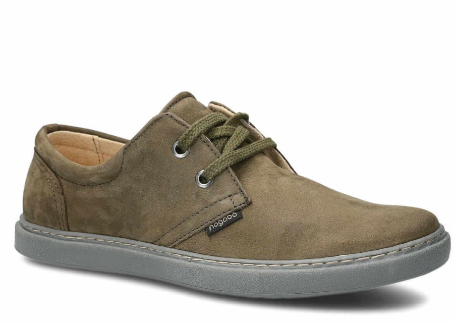 Buty Meskie Nagaba Skorzane | Polbut Meski Nagaba 424 Samuel Skorzany Khaki