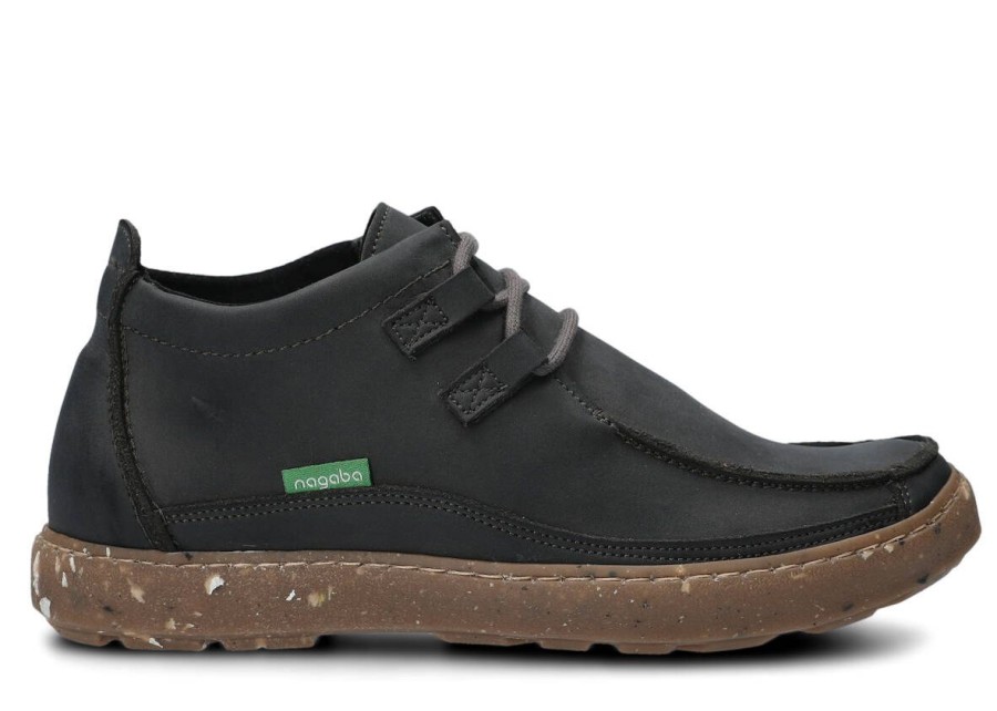 Buty Damskie Vegan Zimowe | Trzewik Nagaba 119 Nubuk Vegan Grafit