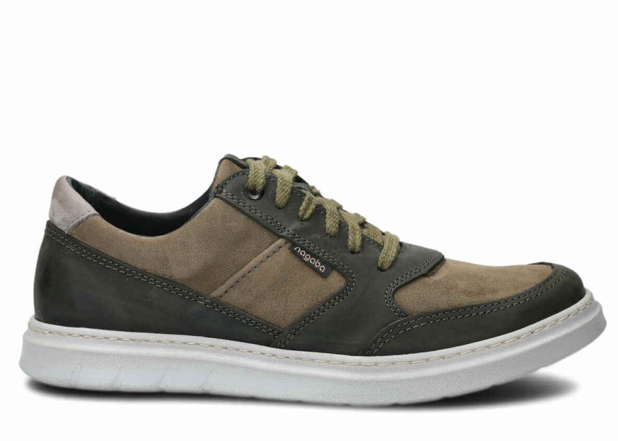 Buty Meskie Nagaba Skorzane | Polbut Meski Nagaba 438 Samuel Skorzany Khaki