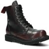 Buty Damskie Nagaba Wysokie | Glany Nagaba 8H Czarny Kabir Skorzany Bordo