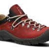 Buty Meskie Nagaba Skorzane | Polbut Trekkingowy Meski Nagaba 055 Crazy Skorzany Czerwony