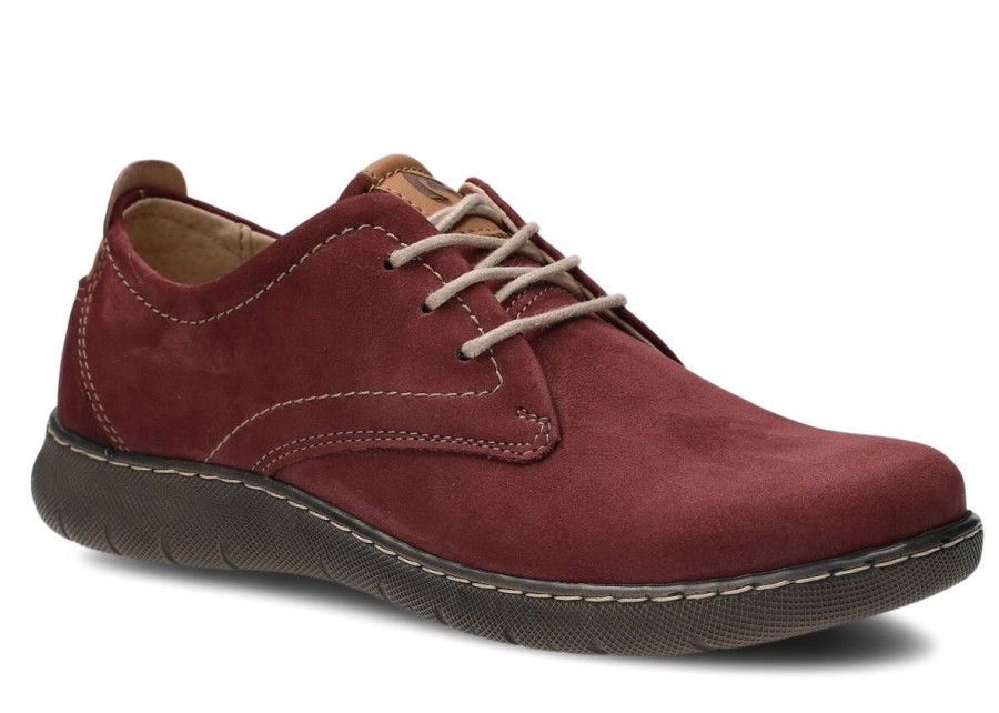 Buty Damskie Nagaba Skorzane | Polbut Nagaba 331 Samuel Skorzany Bordo