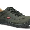 Buty Meskie Nagaba Skorzane | Polbut Trekkingowy Meski Nagaba 400 Crazy Skorzany Khaki