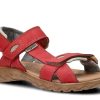 Buty Damskie Nagaba Skorzane | Sandaly Damskie Nagaba 168 Rustic Skorzany Czerwony