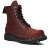 Buty Damskie Nagaba Skorzane | Glany Nagaba 8H Crazy Skorzany Bordo