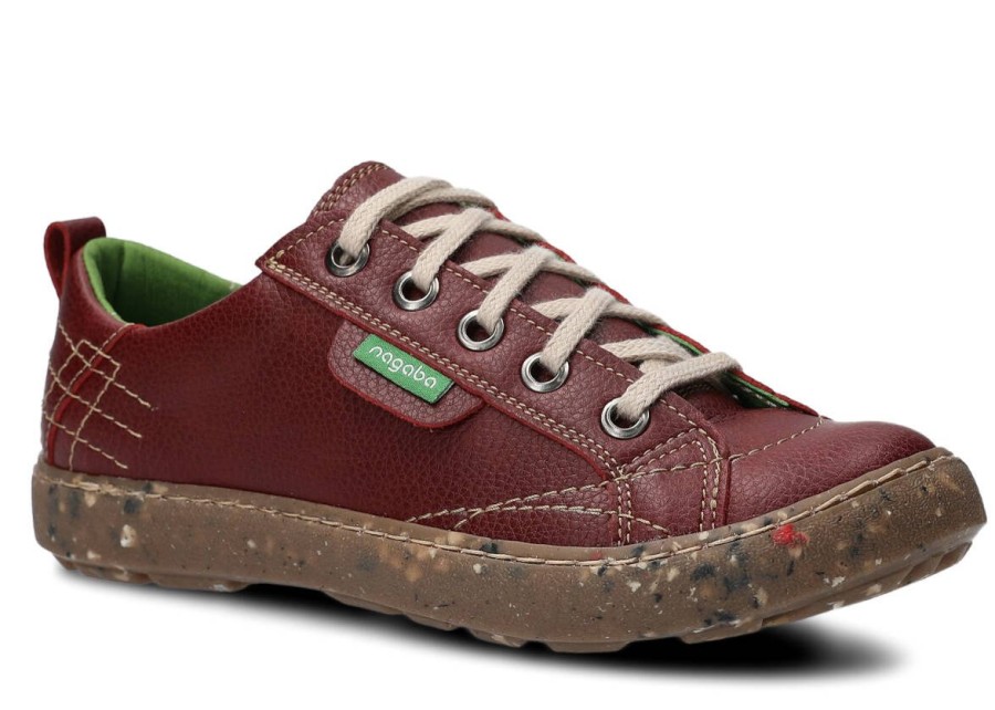 Buty Damskie Vegan Casual | Polbut Nagaba 243 Grain Vegan Bordo