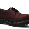 Buty Damskie Nagaba Skorzane | Glany Nagaba 3H Crazy Skorzany Bordo