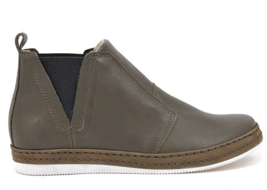 Buty Damskie Nagaba Skorzane | Trzewik Damski Nagaba 391 Sovage Skorzany Khaki