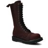 Buty Damskie Nagaba Skorzane | Glany Nagaba 14H Crazy Skorzany Bordo